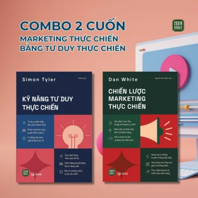 Sách - Combo 2 cuốn: Chiến Lược Marketing Thực Chiến + Kỹ Năng Tư Duy Thực Chiến