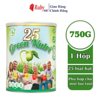 Sữa Hạt Ngũ Cốc 25 Green Nutri Singapore Chính Hãng [Nhập khẩu 100%] lon 750G