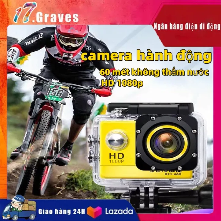Camera hành trình chống nước Sport cam Full HD 1080p Camera hành trình 4K - Camera Hành Trình 1080 Sports Chống nước Chống rung hoàn hảo Cho ô tô Xe máy xe đạp có 5 chế độ cân bằng sáng tự động - BMCARBH1 đổi 1 bởi NT store 4.0.