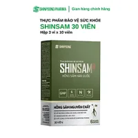 [Hộp 30 Viên] Viên Uống Hồng Sâm Hàn Quốc 6 Năm Tuổi SHINSAM Korean Red Ginseng - SHINPOONG PHARMA