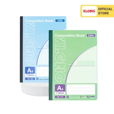 Sổ kẻ ngang may dán gáy Composition Book KLONG A4
