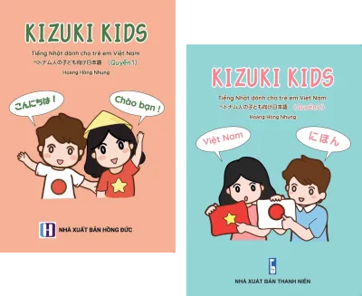 Combo sách KIZUKI KIDS 1+2 - Tiếng Nhật dành cho trẻ em Việt Nam