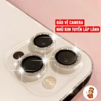 Kính cường lực nhũ kim tuyến bảo vệ Camera 15 Pro Max 14 13/13pro/13 pro max 11/11Pro/11 Pro max/12/12 Pro/12 Pro Max