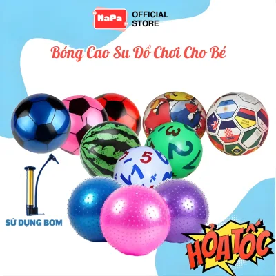 Bóng Cao Su Trẻ Em Size 20-22cm, Đồ Chơi Ngoài Trời, Quà Tặng Bé Trai & Bé Gái Chất Liệu An Toàn