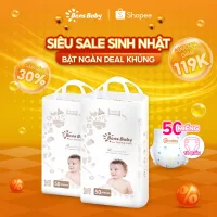 Bỉm Tã Quần Cao Cấp 50 Miếng Cho Bé Đủ Size M L XL XXL Siêu Mỏng Thấm Hút Thoáng Mát