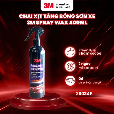 Chai xịt bảo dưỡng sơn 3M Spray Wax – PN39034E ( Dòng cao cấp) - 400ml NK Thailan