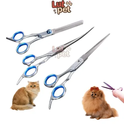 Kéo cắt tỉa lông cho chó mèo, tông đơ, kéo cong, kéo thẳng, kéo tỉa lông thú cưng - lutpet