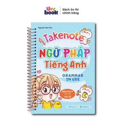 Sổ Tay Takenote Ngữ Pháp Tiếng Anh (Grammar in use) - Gáy lò xo - Uribook