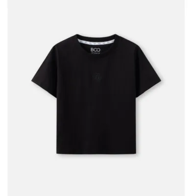 Áo Thun BOO Form Babytee Ngắn Chất Liệu Cotton 100% Thêu Logo BOO