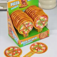 kẹo dẻo hình bánh Pizza cắt 6 miếng siêu ngon cho bé, kẹo dẻo bánh pizza siêu hot