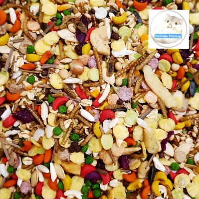 Thức ăn hạt ngũ cốc cho Hamster, Sóc,Vẹt H-Food 400gr | HamsterPetshop1