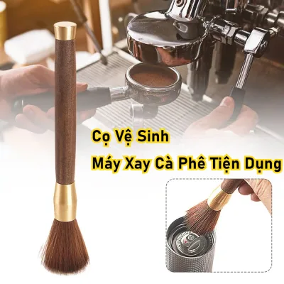 cleaning brush for coffee machine wood handle artificial fiber handle-hesede