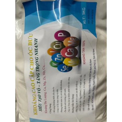 Khoáng cho Ốc bưu nuôi, giúp mau lớn, ngừa mòn vỏ, mỏng vỏ (bịt 5kg)