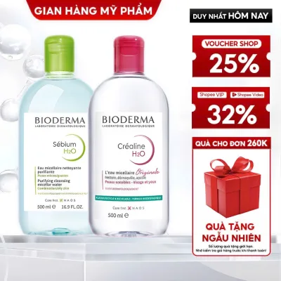 Nước Tẩy Trang Bioderma Làm Sạch Sâu Dành Cho Mọi Loại Da Da Dầu Mụn, Nhạy Cảm Chính Hãng 500ml