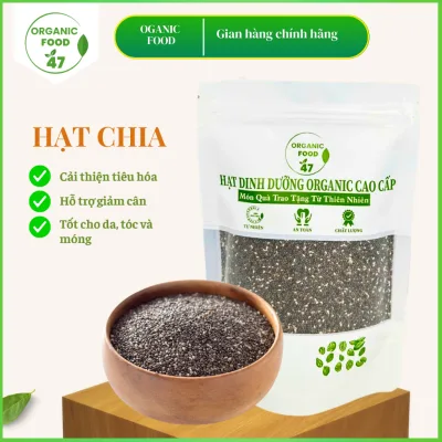 Hạt chia Úc hữu cơ nhập khẩu organic ăn kiêng giảm cân healthy thực dưỡng eat clean gói 500g
