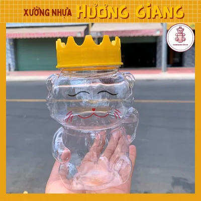 60 Hủ PET đựng bánh kẹo 500ml - Hủ nhựa đựng trà sữa cho quán ăn vặt, tiệm trà sữa