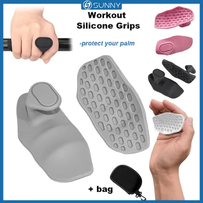 SunnyFit 2 Chiếc Silicone Kéo Lên Tay Cầm Ngón Nâng Trọng Lượng Dây Tập Gym Tập Thể Dục Găng Tay Tập Luyện Cho Quả Tạ Barbell Tay Cầm Deadlifts Bảo Vệ Cao Su
