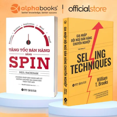 Sách lẻ/combo Bán hàng kiệt xuất: Selling Techniques – Kỹ Năng Bán Hàng SPIN Selling (alpha books)
