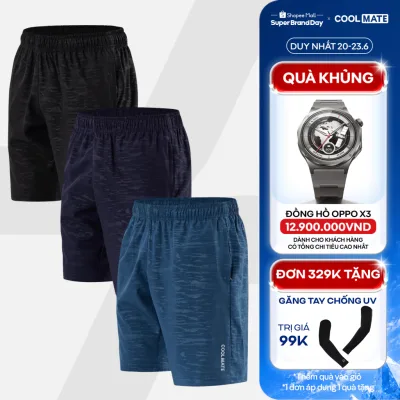 Combo 3 Quần Short nam thể thao Ultra Pro mềm, nhẹ, thoải mái vận động Coolmate