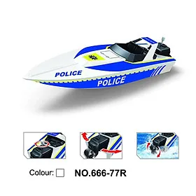 TOYSTAR - 666-77R Mô hình Tàu cao tốc cảnh sát tỉ lệ 1:14 (KT 32.5x8x8.5cm)