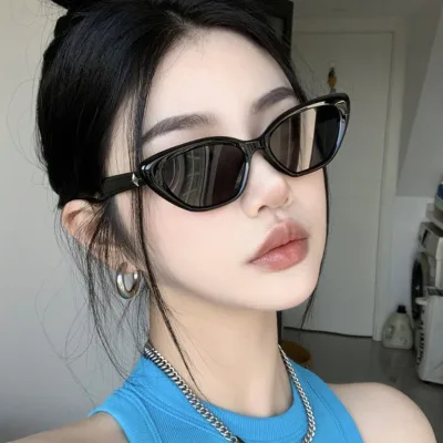 Kính mắt râm nam nữ thời trang mắt mèo phong cách siêu ngầu đi nắng mẫu mới hàn quốc KTT2