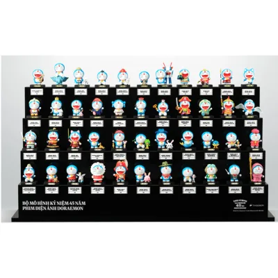 Kệ trưng bày mô hình Doraemon kỉ niệm 45 năm - Áp dụng đơn fullset/trọn bộ