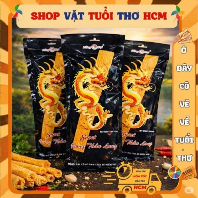 5 gói Snack Vương Thần Long Hằng Đại gói 220g thơm cay ngon hấp dẫn, đồ ăn vặt cổng trường, đồ ăn vặt hot nhất