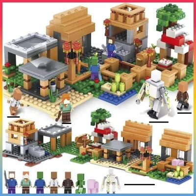 Minecra Land Assembly Model, Minecra Game, Minecra House, Minecra Puzzle