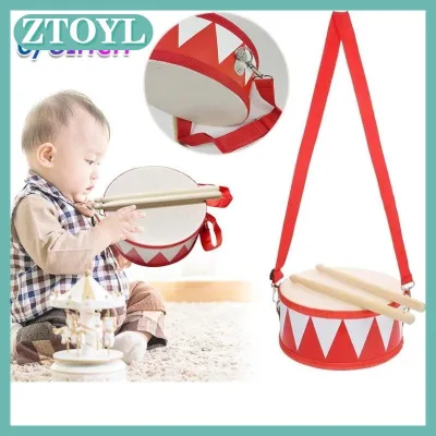 ZTOYL Trống Gỗ Trẻ Em Đầu Giáo Dục Nhạc Cụ Cho Trẻ Em Bé Đồ Chơi Đánh bại Cụ Tay Trống