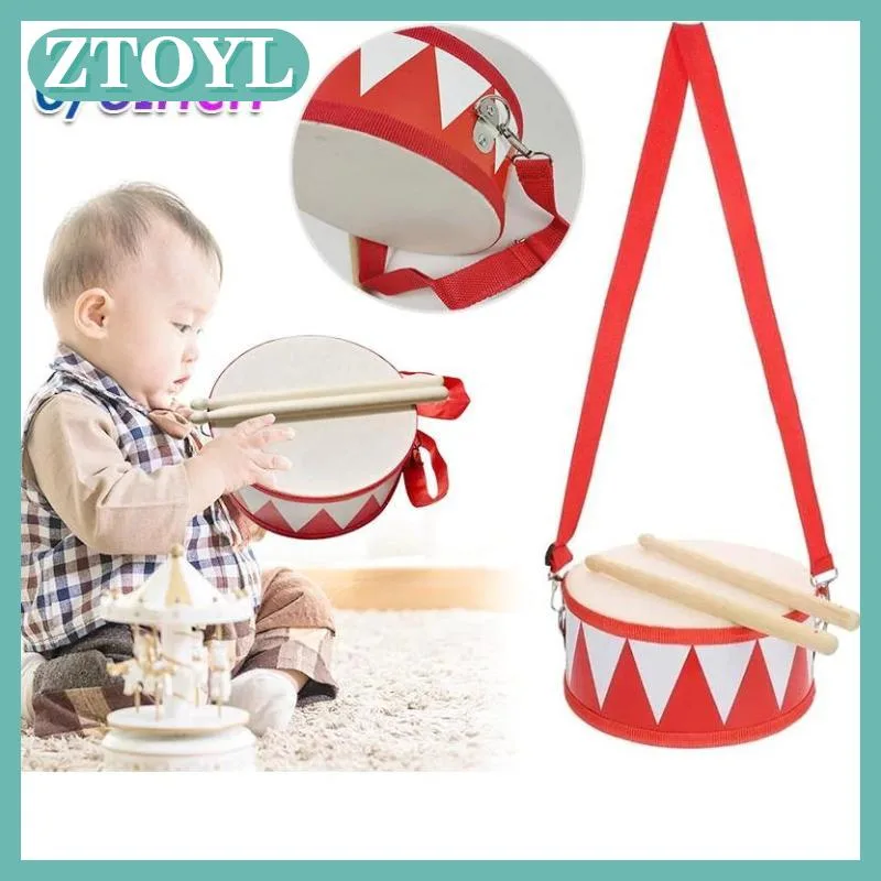 ZTOYL Trống Gỗ Trẻ Em Đầu Giáo Dục Nhạc Cụ Cho Trẻ Em Bé Đồ Chơi Đánh bại Cụ Tay Trống