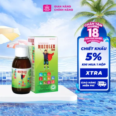 Siro Ăn Ngon Cho Trẻ Nuzolex 120ml - Bổ Sung Vitamin Và Khoáng Chất