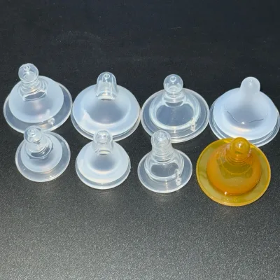 Núm Ti Silicone Siêu Mềm Thay Thế Bình Sữa Cổ Rộng/Cổ Hẹp Moyuum, Pigeon, GB, Wesser,...