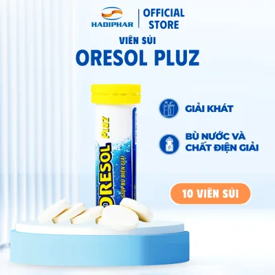 Viên sủi bù nước và điện giải Oresol Pluz (10 viên)