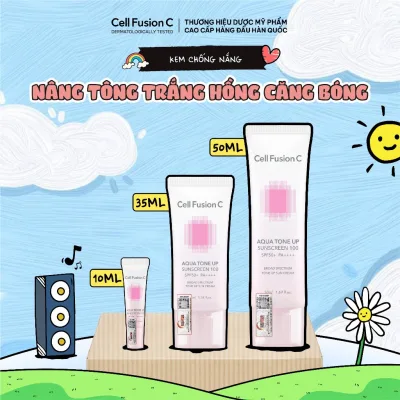 Kem Chống Nắng Nâng Tone Cấp Ẩm Cho Mọi Loại Da Cell Fusion C Aqua Tone Up Sunscreen 100