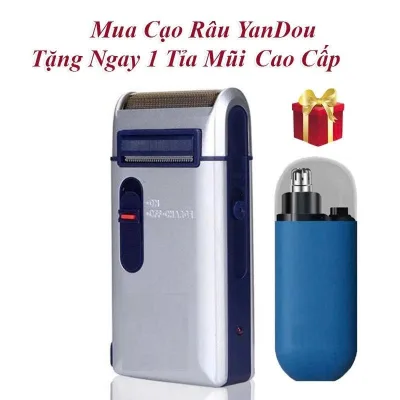 Máy Cạo Râu Cao Cấp YanDou Kèm 1 Máy Tỉa Lông Mũi KonKa Cao Cấp - An Toàn, Không Đau Rát