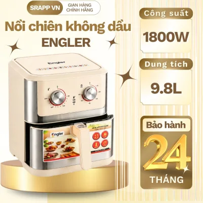 Nồi chiên không dầu 9.8L Engler EL221,công suất 1800W, nồi chiên không dầu đa năng bảo hành 24 tháng