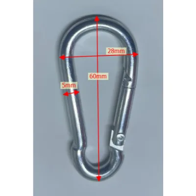Móc Khóa Tập Gym M6 (Dài 60mm - D5mm) M8 (Dài 80mm - D7), Móc Khóa An Toàn , Móc Khóa An Toàn Có Lò Xo Tự Khóa