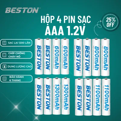 Pin Sạc 3A Beston, dung lượng 800mah ,1100mah,1300mah dành cho đồ chơi, remode tivi, remode máy lạnh