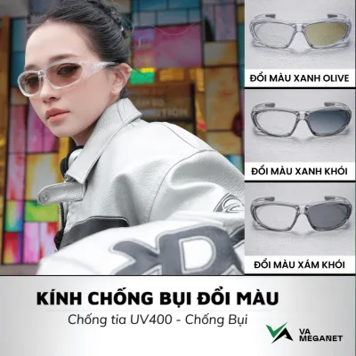 Kính Đi Đường Đổi Màu VA MEGANET Chống Bụi Ngăn Tia UV400 Nam Nữ Dành Cho Người Hoạt Động Ngoài Trời