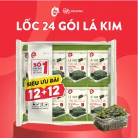[PHIÊN BẢN 24 GÓI] Rong Biển Lá Kim O’Food Ô Liu 4G – Combo 12+12 – Ăn Liền Healthy