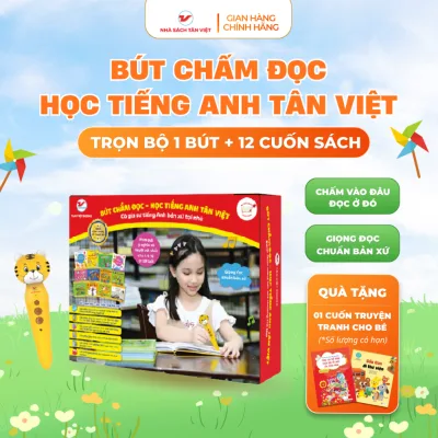 Bút chấm đọc học tiếng Anh Tân Việt - Bộ sách học tiếng Anh cho trẻ - Tân Việt Books