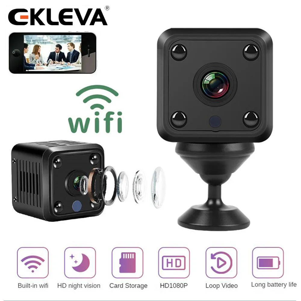 Ekleva X6 Camera IP Mini Camera thể thao Wifi HD 1080p không dây an ninh giám sát được xây dựng trong pin nhìn trong đêm nhà thông minh vi cam