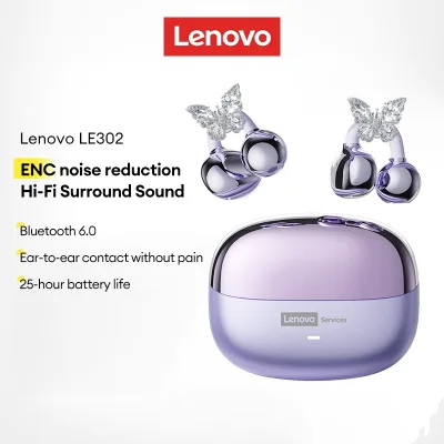 Tai nghe Bluetooth Lenovo LE302 IPX5 Chống nước HIFI Chất lượng âm thanh Thoải mái khi tập thể dục