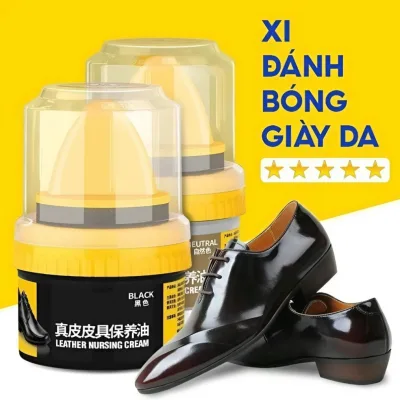 Premium Leather Shine Cream 60g – Refreshes, Restores & Protects Shoes, Handbags, Wallets, Sofas, Leather Car Seats