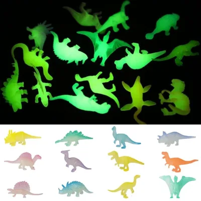 Metoo 12 / 16 Cái Phát Sáng Trong Bóng Tối Khủng Long Đồ Chơi Mô Hình Thế Giới Kỷ Jura Dạ Quang Tyrannosaurus Đồ Chơi Trẻ Em Nhân Vật Hành Động Sưu Tập Đồ Chơi Mô Hình Quà Tặng