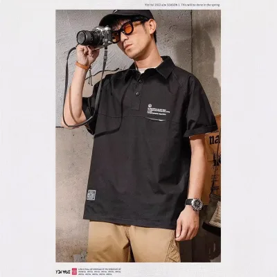 Thời Trang Nam Hợp Thời Trang Mùa Hè Phong Cách Mới Rời Tay Ngắn Áo Sơ Mi polo Nam Nửa Tay Thiết Kế Hợp Thời Trang Áo Thun Nửa Tay Thoáng Mát Đẹp Trai