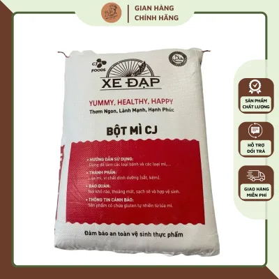 Bột mì đa dụng hiệu Xe Đạp loại 10 kg, bột mì số 11 nguyên chất giàu dinh dưỡng, không chất bảo quản
