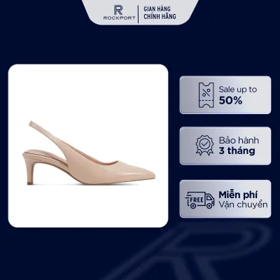 Giày Cao Gót Nữ Rockport Total Motion Corine Pointy Toe Sling Back Pump CORINELNA01 244 | Giày Da Cao Cấp, Êm, Bám Tốt