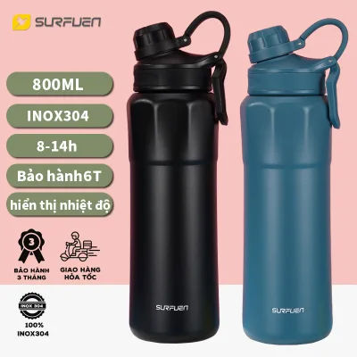 304 Stainless Steel Thermos Water Bottle Thermos Cup Thermos Cup 800ml Outdoor Sports Portable Fitness Kettle