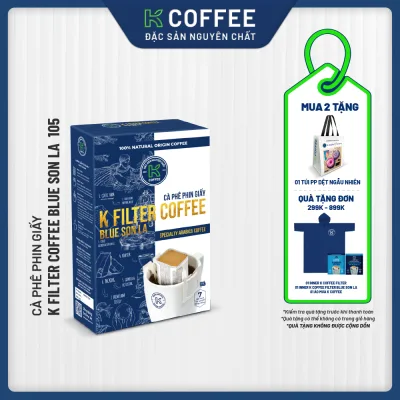 K Filter Coffee Blue Son La Paper Filter Coffee 105g with 100% Arabica Coffee - K Coffee Brand